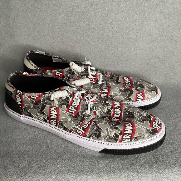Toms X Marvel Comics Spiderman Shoes SNEAKERS Mens‎ Size 14 Carlo Ortholite main image 12
